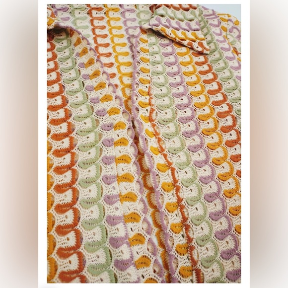 Sunfere Dawn V-Neck Crochet Cover Up - Picture 5 of 10